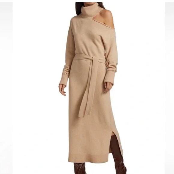 Paige Wool Raundi Dress Camel Sz S - Picture 1 of 9